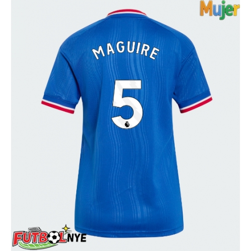 Camiseta Manchester United Harry Maguire #5 Visitante Equipación para mujer 2026-27 manga corta